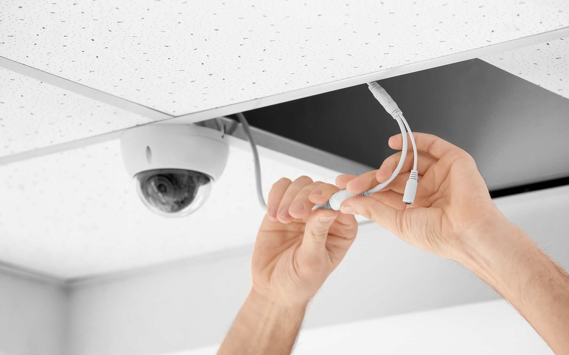 A2B Electrical's electricians can wire up CCTV cameras for properties in Basingstoke and the local area. 